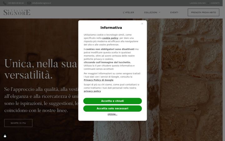 Skjámynd af ateliersignore.it