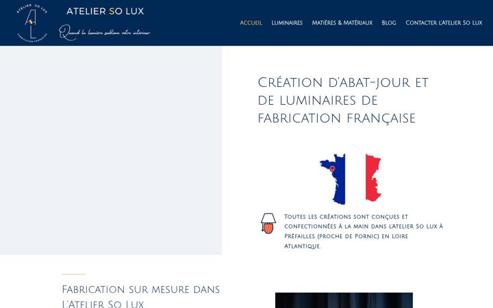 Screenshot of ateliersolux.fr