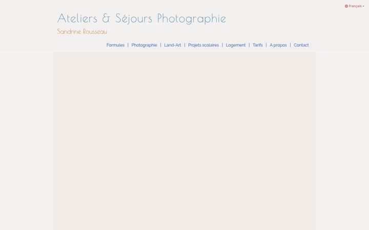 Snímek obrazovky ateliersphoto-sandrinerousseau.com
