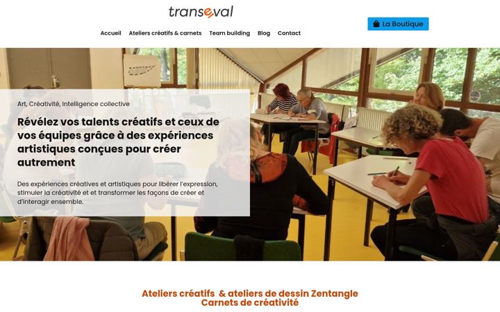 Zrzut ekranu atelierstranseval.fr