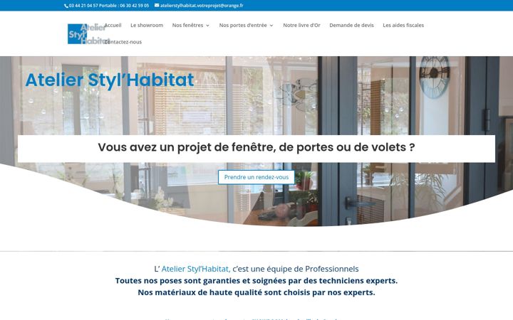 Screenshot of atelierstylhabitat.fr