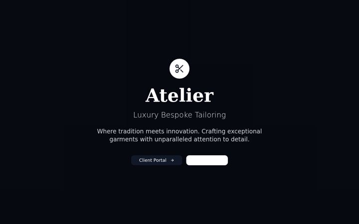 Screenshot of ateliertailoring.com