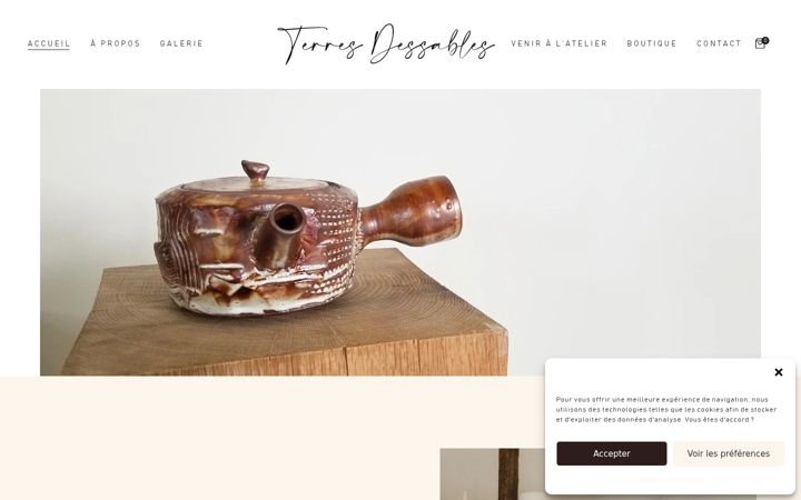 Screenshot of atelierterresdessables.fr