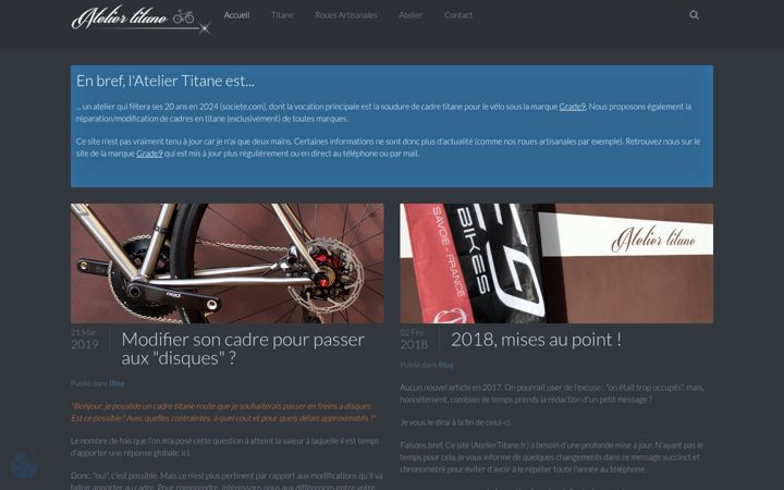 Screenshot of ateliertitane.fr