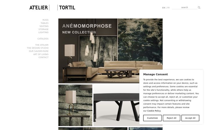 Screenshot of ateliertortil.com