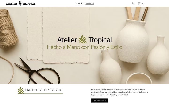 Screenshot of ateliertropical.com
