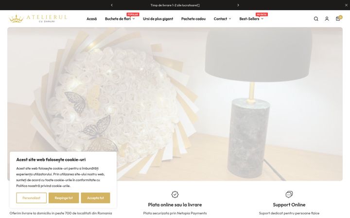 Screenshot ta' atelierulcudaruri.ro
