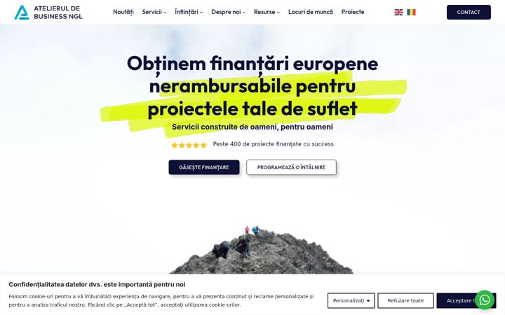 Screenshot ta' atelieruldebusiness.ro