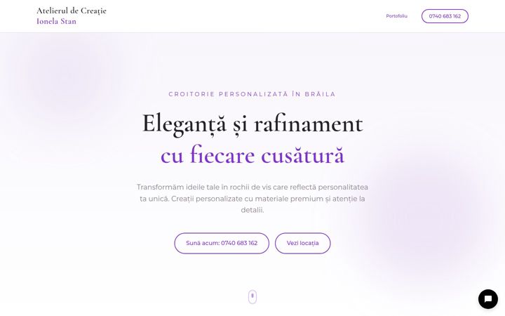 Screenshot ta' atelieruldecreatii.ro