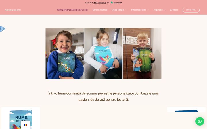 Screenshot of atelieruldeeroi.com
