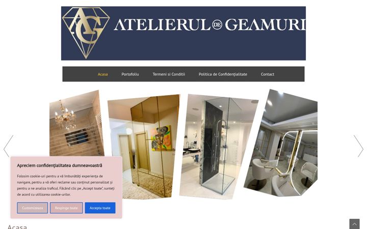 Screenshot of atelieruldegeamuri.ro