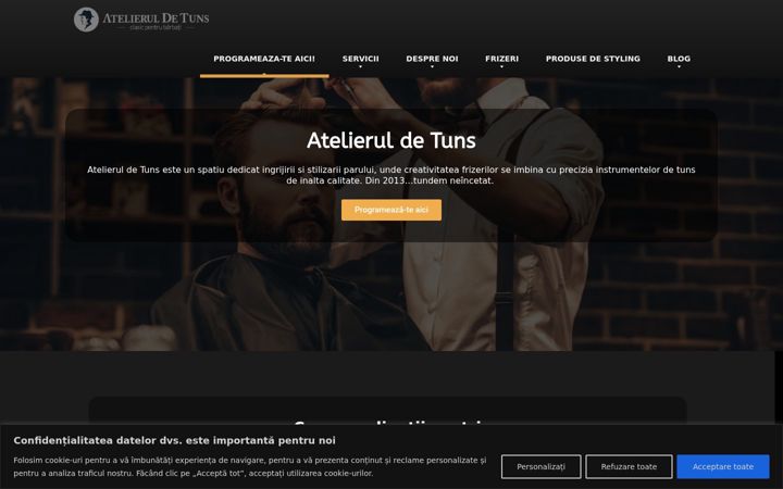 Screenshot di atelieruldetuns.ro