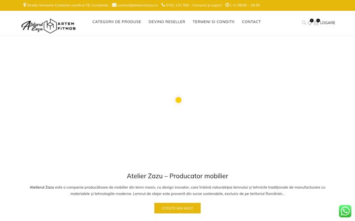 Screenshot of atelierulzazu.ro