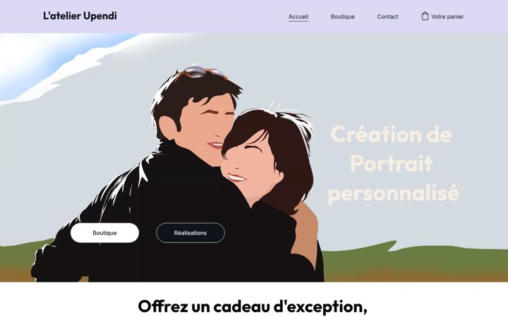 Screenshot of atelierupendi.fr