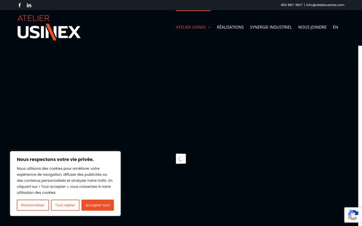 Ekrano kopija atelierusinex.com