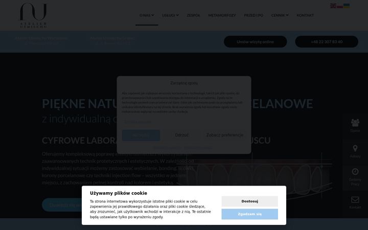Ekrano kopija atelierusmiechu.com