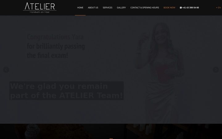 Screenshot of atelieruster.ch