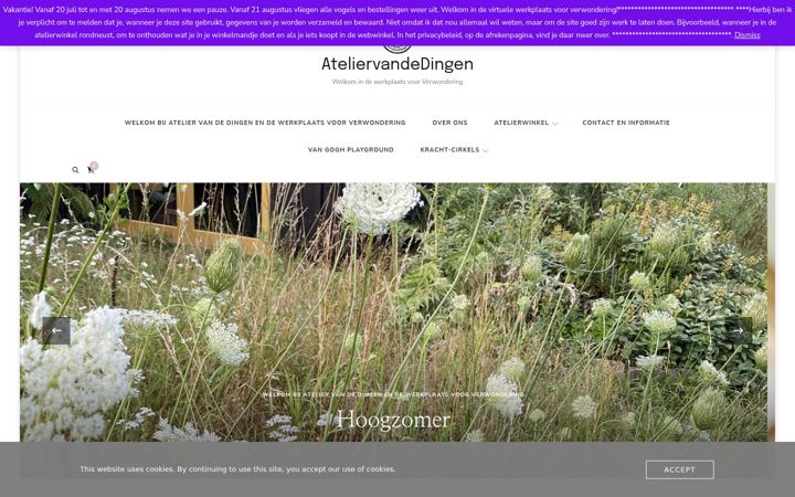 Screenshot of ateliervandedingen.nl