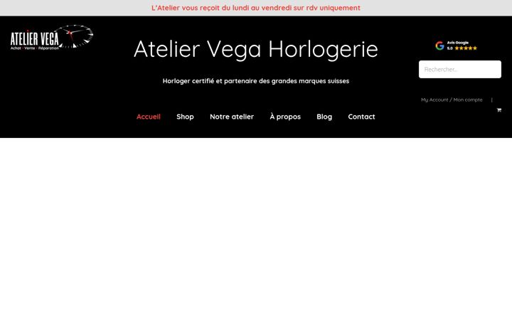 Posnetek zaslona ateliervegahorlogerie.fr
