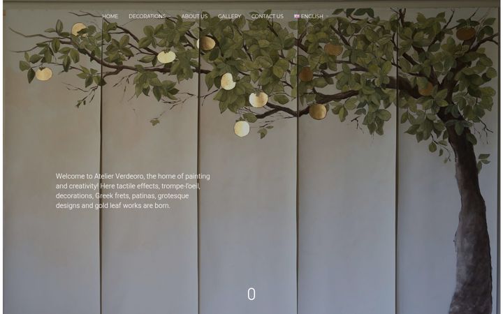 Screenshot of atelierverdeoro.com