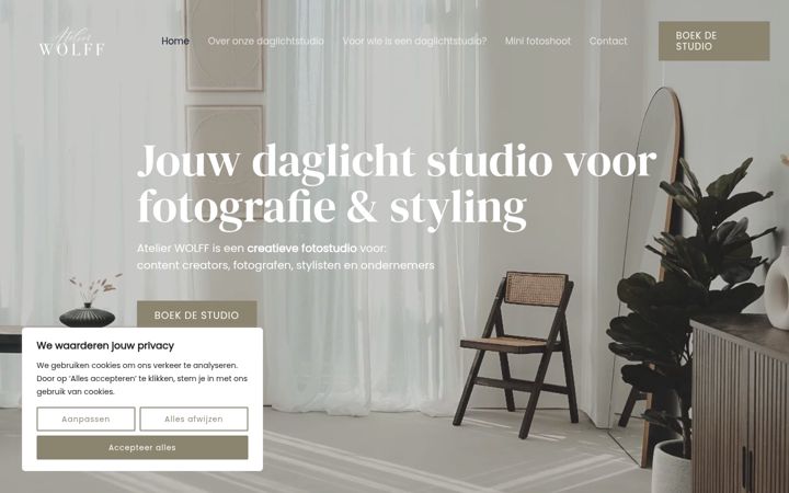 Screenshot of atelierwolff.nl