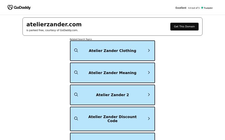 Screenshot of atelierzander.com