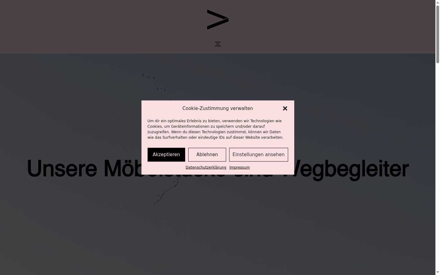 Capture d'écran de la bannière de consentement affichée avant toute interaction