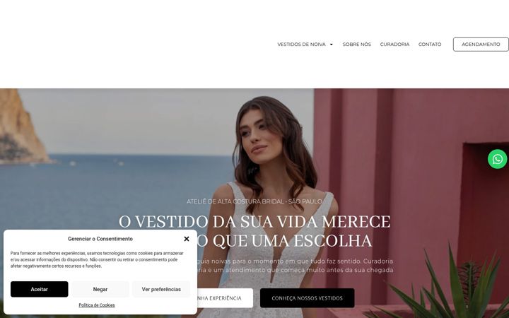 Screenshot of atelievestidodenoivasp.com.br