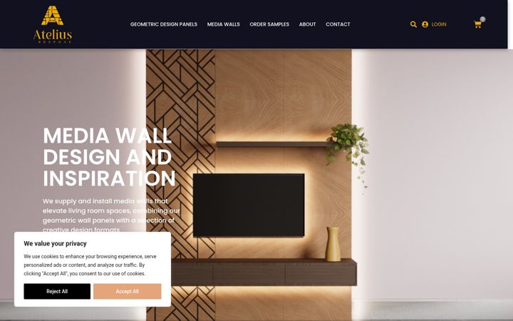 Screenshot of atelius.co.uk