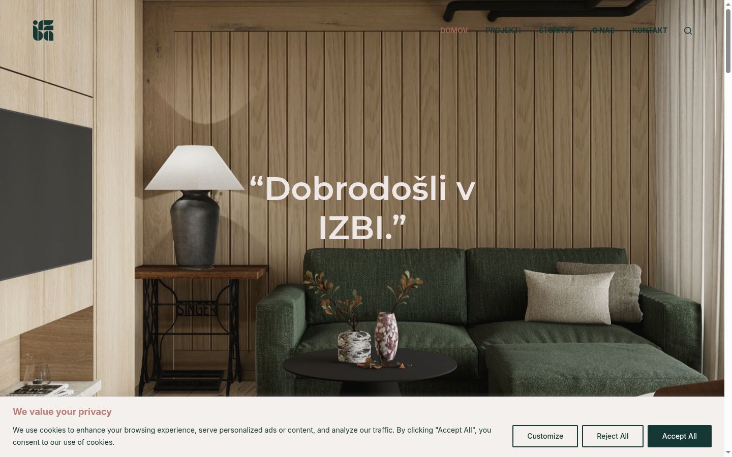Snímek obrazovky baneru souhlasu zobrazeného před jakoukoli interakcí