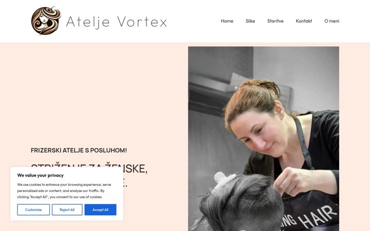 Screenshot of ateljevortex.eu