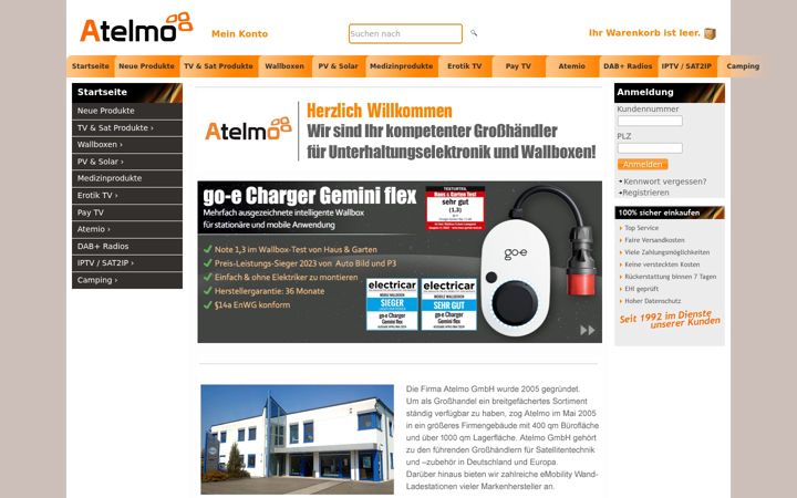 Screenshot of atelmo.com