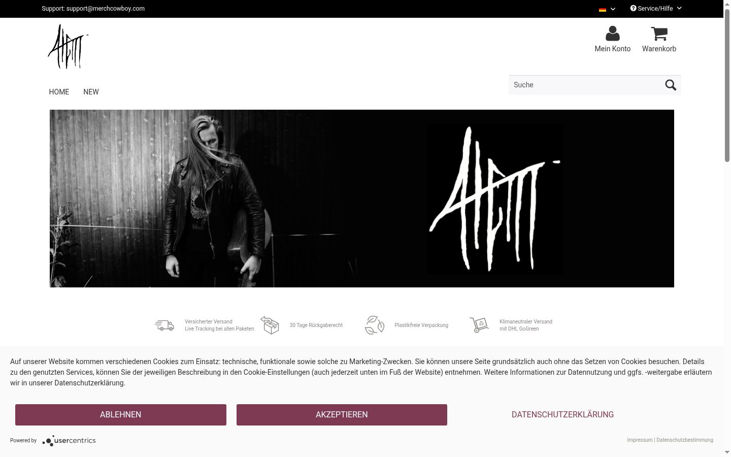 Screenshot tal-banner tal-kunsens muri qabel kwalunkwe interazzjoni