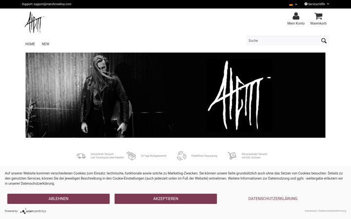 Screenshot of atem-store.de