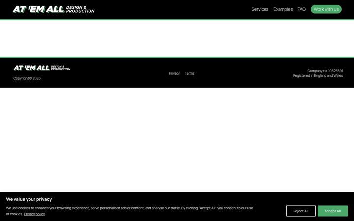 Screenshot of atemall.co.uk
