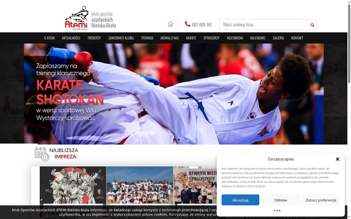 Screenshot tal-banner tal-kunsens muri qabel kwalunkwe interazzjoni