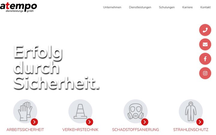 Screenshot of atempo-freiburg.com