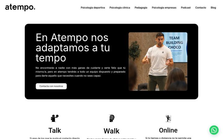 Screenshot of atempo.cat
