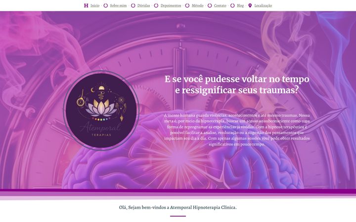 Screenshot of atemporaldoseujeito.com.br