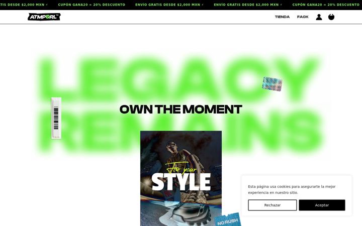 Screenshot of atemproom.com