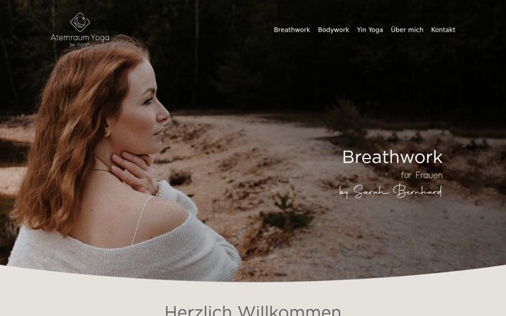 Screenshot of atemraum-yoga.de