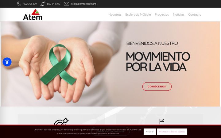 Skjermbilde av atemtenerife.org