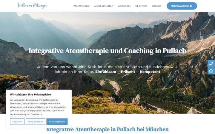 Captură de ecran a atemtherapie-pullach.de