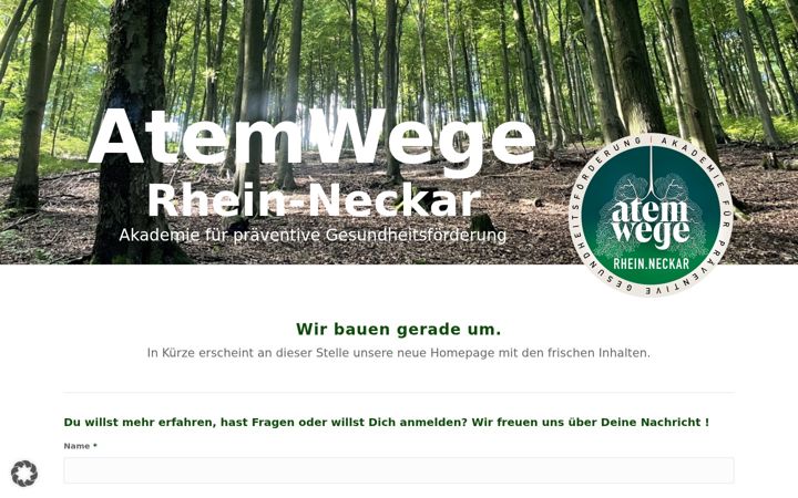 Captură de ecran a atemwege-rhein-neckar.de