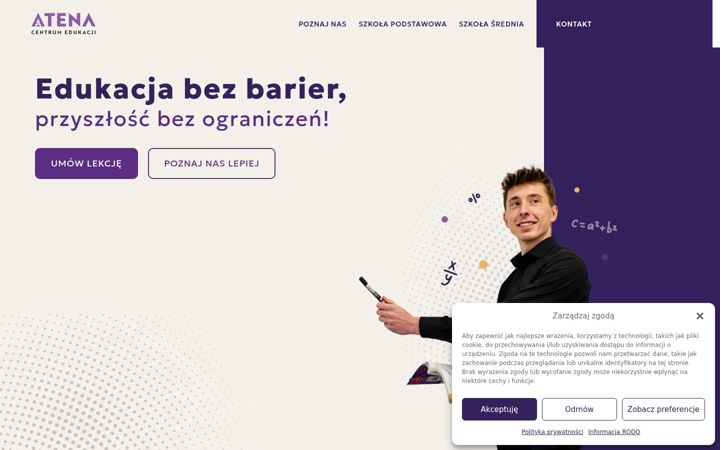 Screenshot of atenace.pl