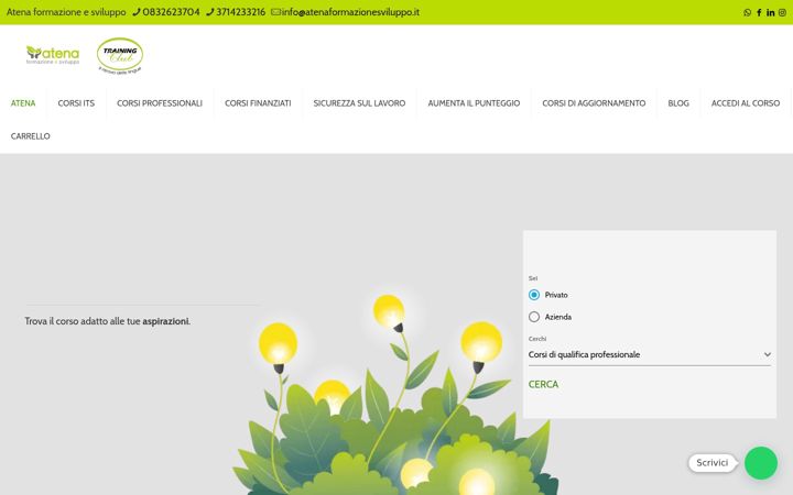 Screenshot of atenaformazionesviluppo.it
