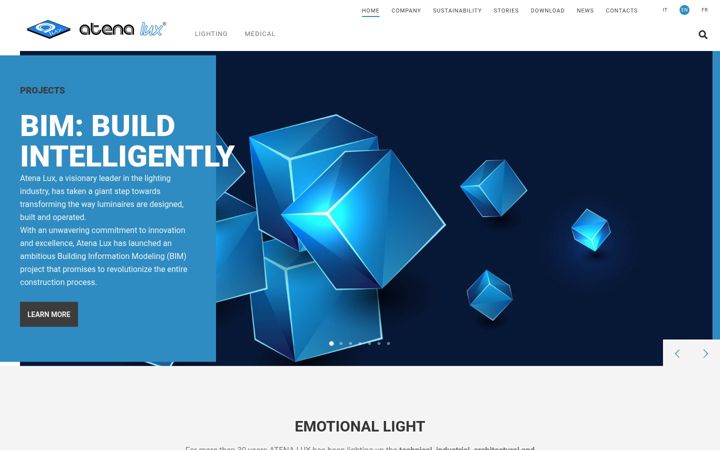 Screenshot of atenalux.com