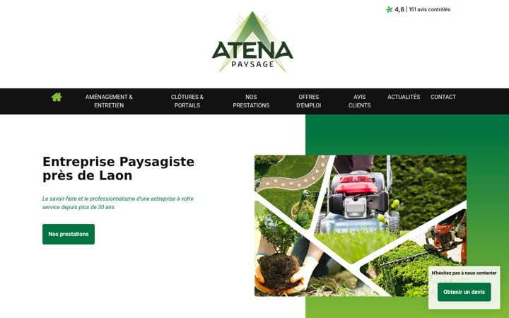 Skjámynd af atenapaysage.com