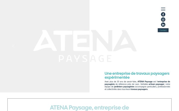 Screenshot of atenapaysage.fr