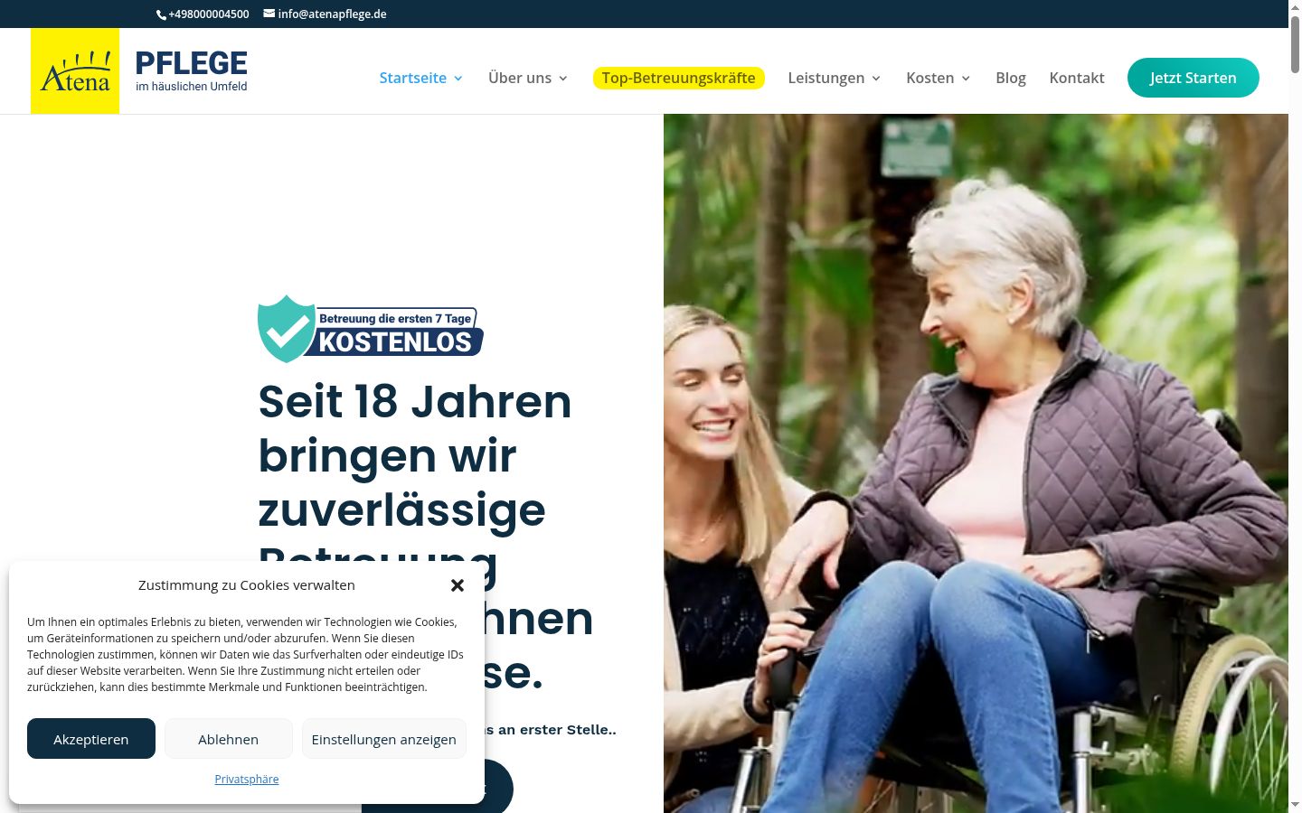 Sutikimo reklamjuostės, rodytos prieš bet kokią sąveiką, ekrano kopija